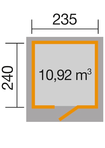 Weka Gartenhaus Designhaus wekaLine 171 - 28 mm