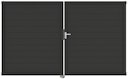 Vorschaubild GroJa Lumino Tor 2-flügelig 3000 x 1800 mm, Alu-Rahmen Anthrazit DB 703