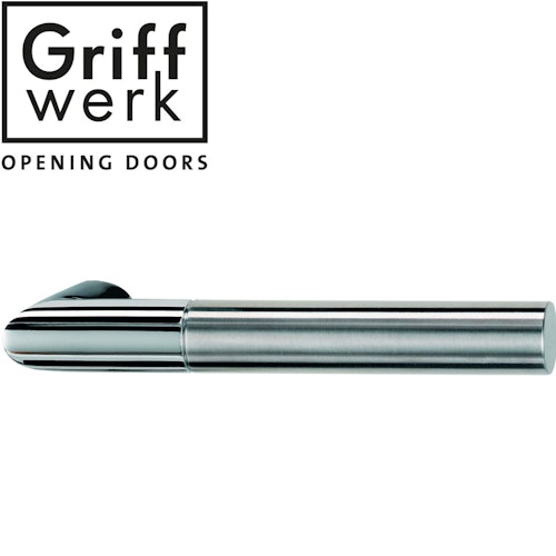 GRIFFWERK Griffpaar für Schlosskasten ARICA Edelstahl poliert / matt Klipptechnik