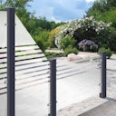 Vorschaubild GroJa Ambiente Glas-Sichtschutz Typ Schräg rechts 90x180/90