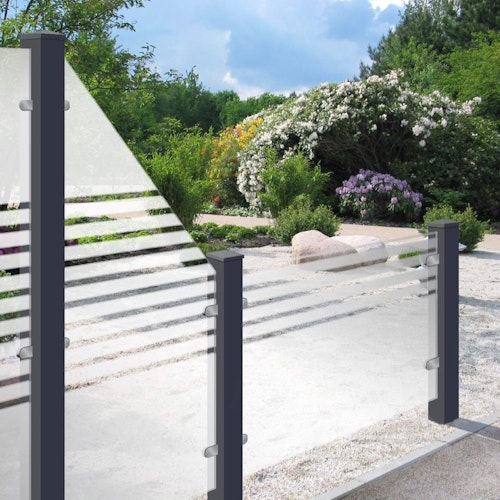 GroJa Ambiente Glas-Sichtschutz Typ Schräg rechts 90x180/90