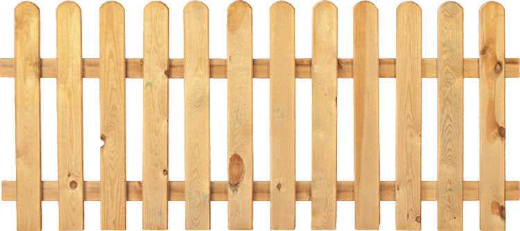 T&J HEIKO-Gartenzaun grün 180 x 80 cm Latten 20/90 mm, glatt; Riegel 28/70 mm
