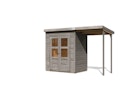 Vorschaubild Karibu Eco Gartenhaus Merseburg 2 inkl. Anbaudach - Sparset