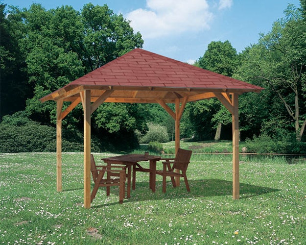 Karibu 4-Eck Pavillon Sevilla kesseldruckimprägniert