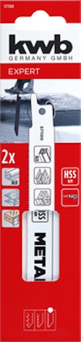 kwb HSS-BiM-Säbelsägeblätter für Metall, 2-tlg. 152mm 571100
