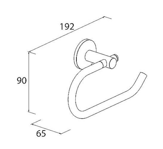 Bravat Toilettenpapierhalter ohne Deckel Miami, chrom