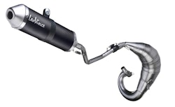 LeoVince Komplettanlage Edelstahl für X-FIGHT Schwarz BETA RR 50 ENDURO '12