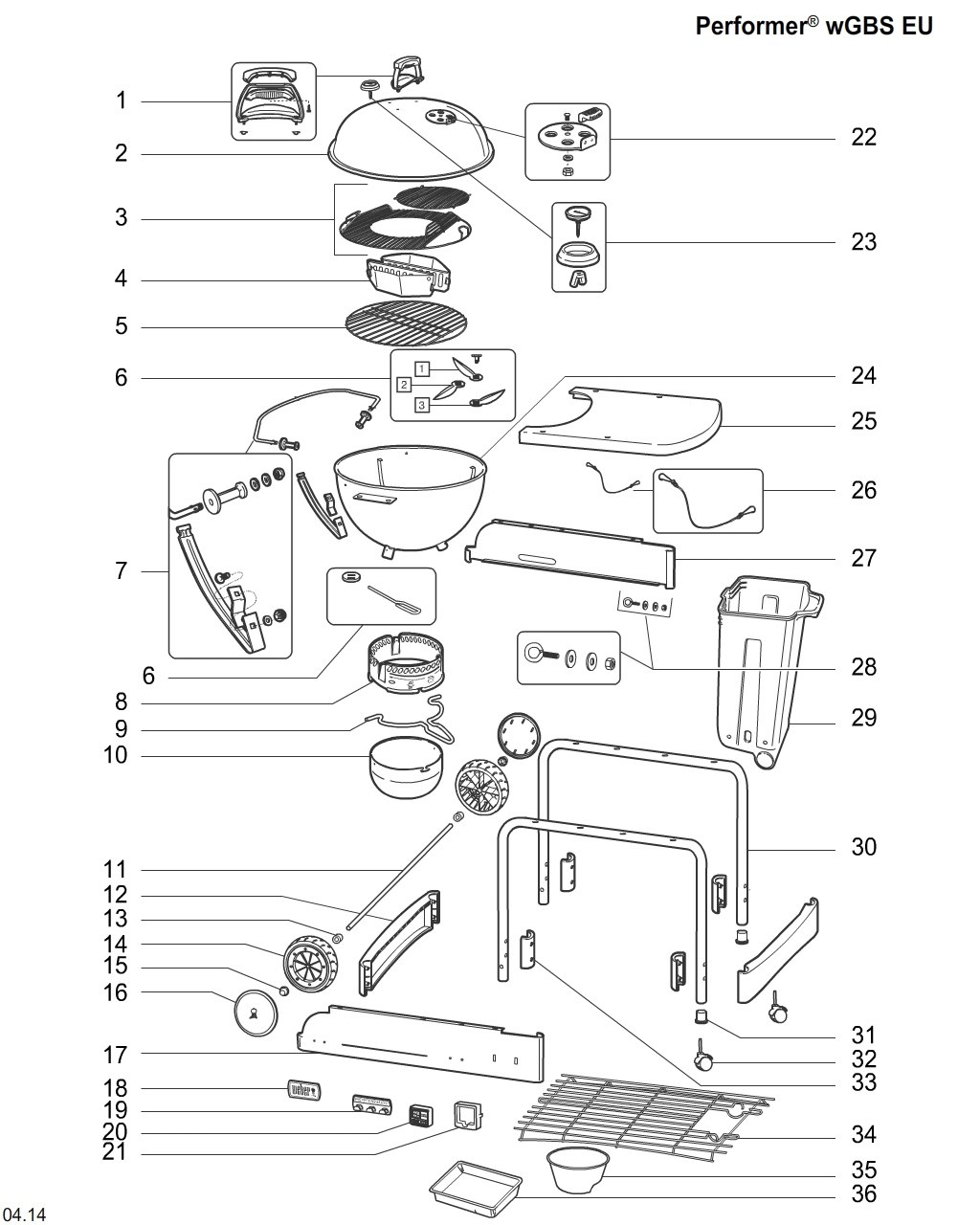 Explosionszeichnung Ersatzteile