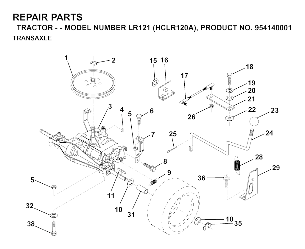 Explosionszeichnung Ersatzteile