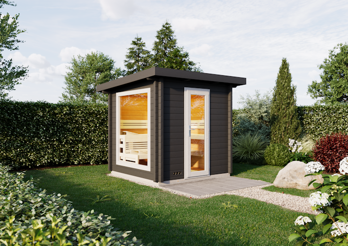 Infraworld Gartensauna Terra 5 - 70 mm