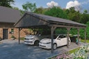 Vorschaubild Skan Holz Fichtelberg - Satteldach Doppelcarport Breite 618 cm