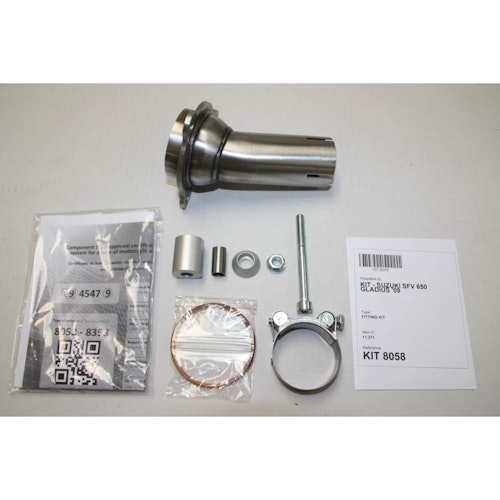 IXIL Hexoval Evolution Edelstahl gebuerstet Suzuki Gladius 650