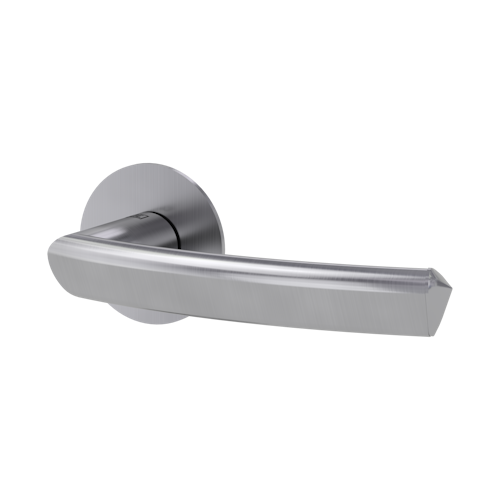 Griffwerk Jette JETTE CRYSTAL PIATTA S -Edelstahl matt Rosettengarnitur rund -Flachrosette -OS TS 37-45mm