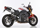 Vorschaubild HURRIC SLIP-ON Schalldämpfer Pro 2 Edelstahl beschichtet für YAMAHA FZ8,FZ8 Fazer