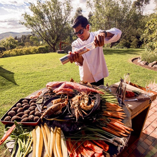 OFYR Plancha Grill Island Corten 85 Keramik Dunkelgrau