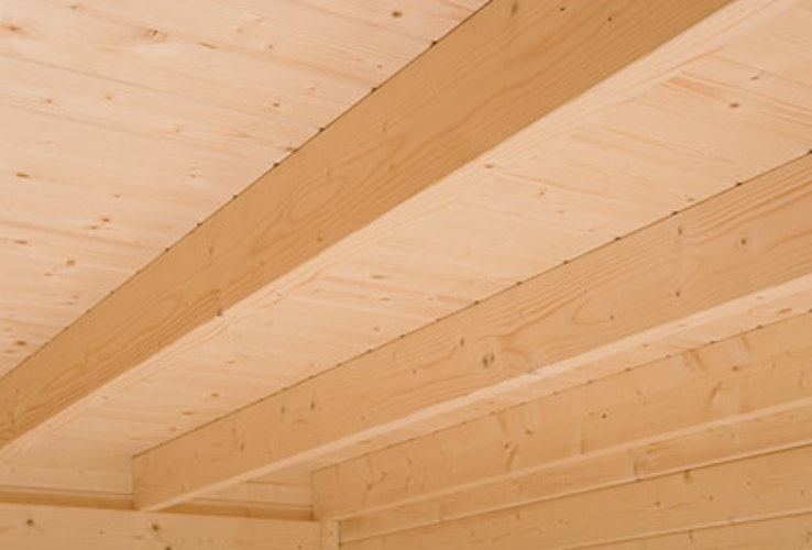 Weka Gartenhaus Designhaus Cubilis 2.0 mit Lamellenelementen - 45 mm 