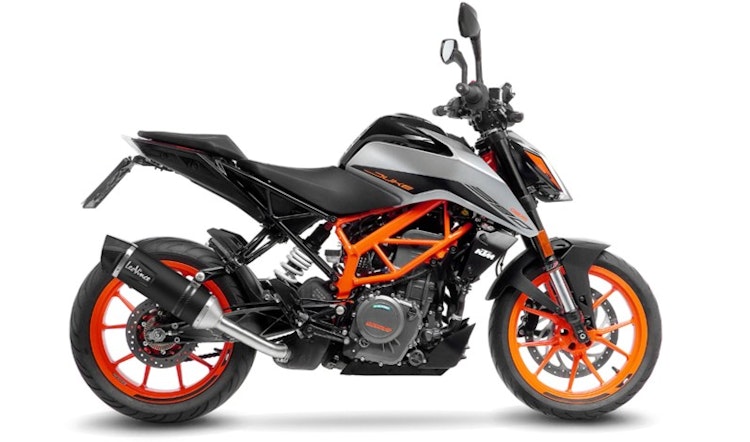 LeoVince SLIP-ON Edelstahl SBK LV ONE EVO Schwarz für KTM DUKE 125/390