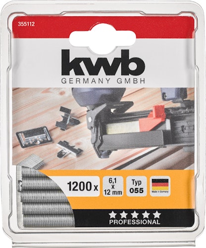 kwb 1200-Heftkl Stahl 055/C12 mmSB 355112