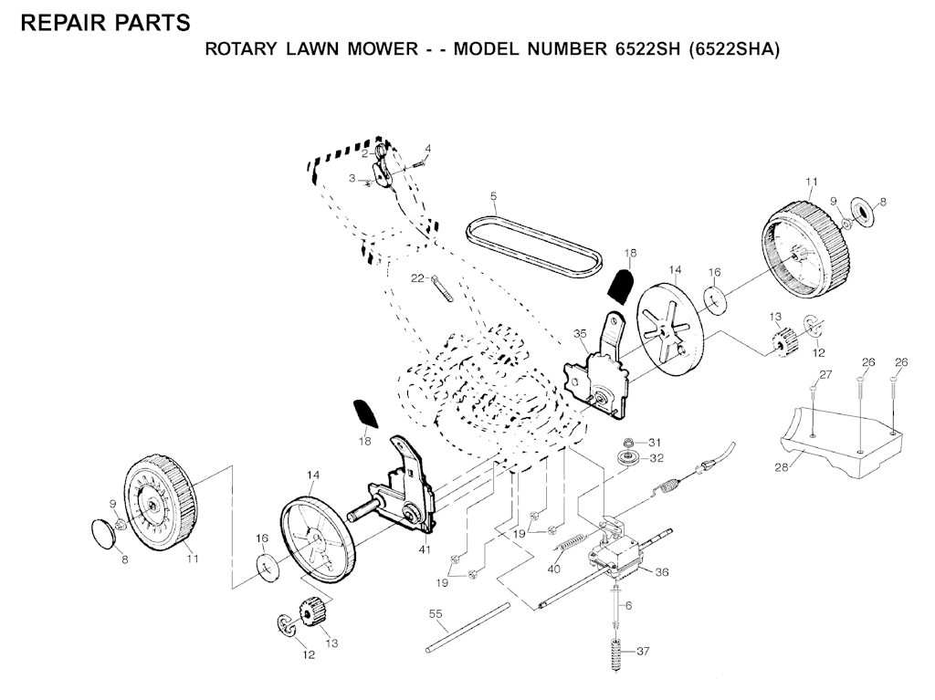 Explosionszeichnung Ersatzteile