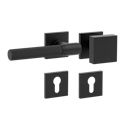 Vorschaubild Griffwerk Wechselgarnitur VAYA 136 ARIS fast2fix Fast2Fix Rosetten eckig Knopf SQUARE Graphitschwarz L