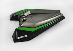 BODYSTYLE Sportsline Sitzkeil ABS Kunststoff schwarz/grau/grün für KAWASAKI Z1000 R Edition 