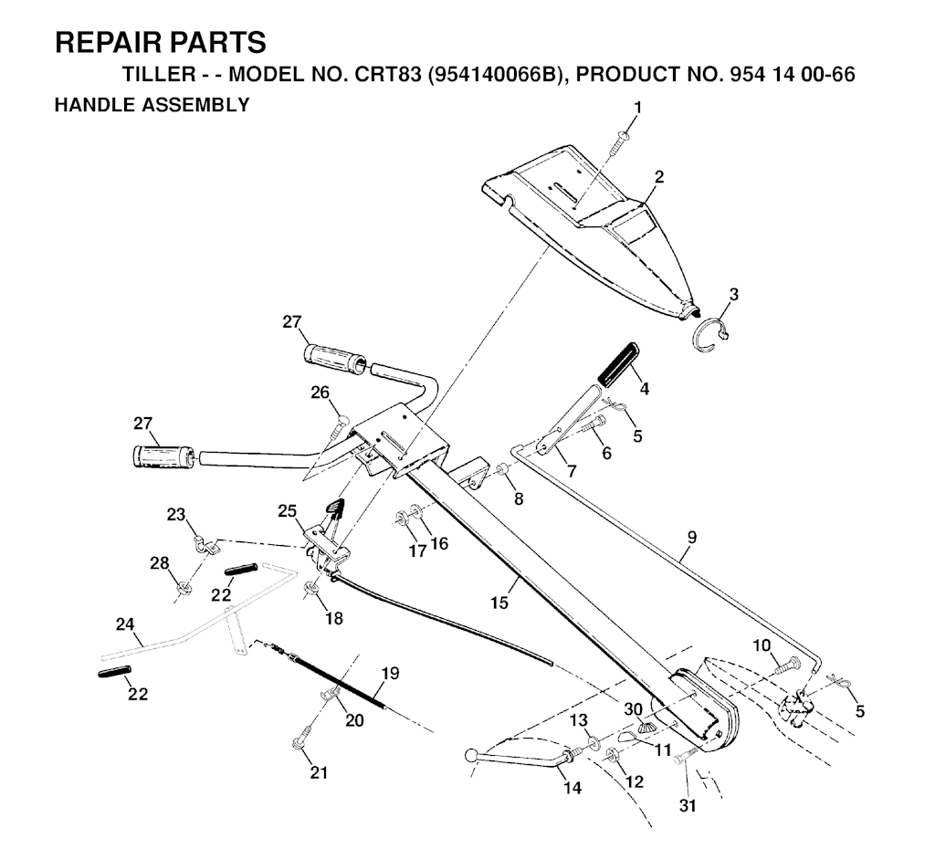 Explosionszeichnung Ersatzteile