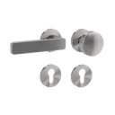 Vorschaubild Griffwerk Wechselgarnitur VAYA 265 MINIMAL MODERN fast2fix Fast2Fix Rosetten rund Knopf R2 Samtgrau L