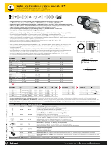 DotSpot cle 10; black; 2700 K; 35°; 5m M12