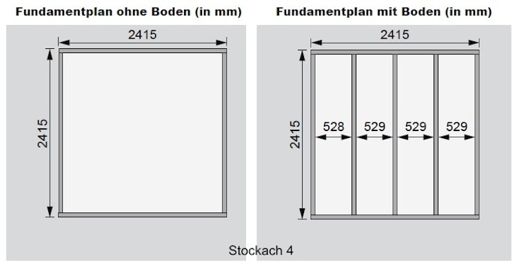 Karibu Woodfeeling Gartenhaus Stockach 2/3/4/5 - 19 mm