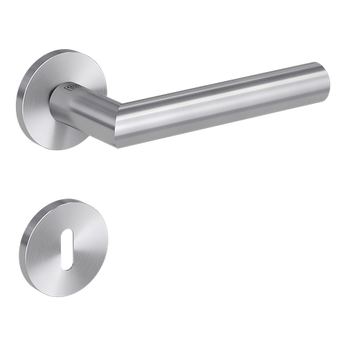 Griffwerk VAYA 128 LUCIA fast2fix Fast2Fix GK3 Rosetten rund Buntbart Edelstahl matt
