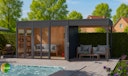 Vorschaubild Bertilo Element-Gartenhaus Cubus 3 Office inkl. Lounge-Anbau - 19 mm