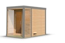 Vorschaubild Karibu Saunahaus Ares 1 - Hybridhaus mit Metallrahmen - 38 mm inkl. gratis Sauna-Zubehörset im Wert von 234,94 €