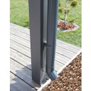 Vorschaubild Skan Holz Aluminium Terrassenüberdachung Modena Breite 434 cm mit Echtglas-Dach