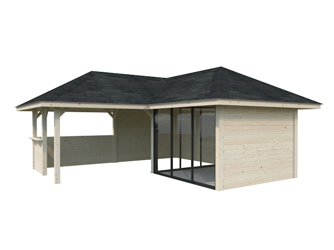 Palmako Pavillon Bianca 24,9 m² Set 209 Slide - 28 mm