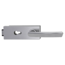 Vorschaubild Griffwerk Jette PURISTO S -Edelstahl matt Ganzglastürbeschlagset -3-teiliger Bandsatz -mit Griff JETTE CRYSTAL -EM -PZ