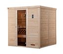 Vorschaubild Weka Premium Massivholz-Elementsauna Kemi 4 mit Glastür - 45 mm inkl. gratis Sauna-Set im Wert von 70,99 €
