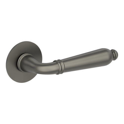 Griffwerk CAROLA PIATTA S -Kaschmirgrau Rosettengarnitur rund -Flachrosette -OS TS 37-45mm