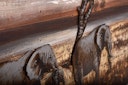Vorschaubild 3D Metallbild Elefanten 120 x 80 cm, Holz / Stahlblech