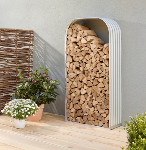 Vitavia Kaminholzregal Lignum Hoch B 99 x T 40 x H 200 cm