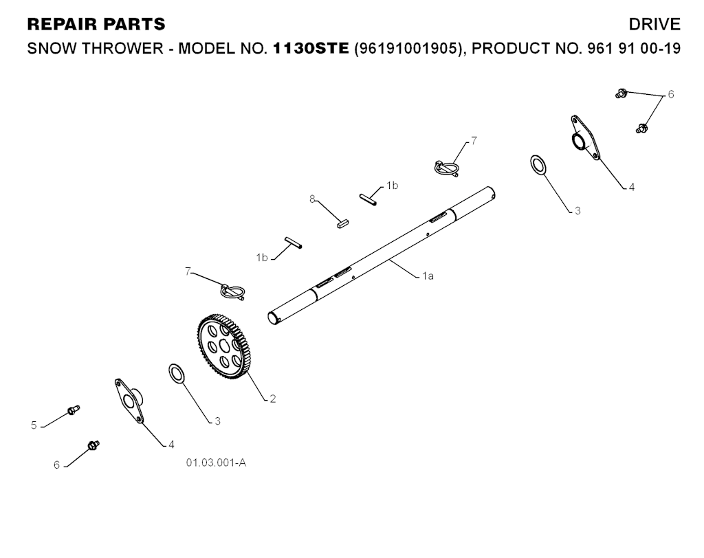 Explosionszeichnung Ersatzteile