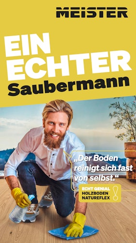 MEISTER Holzboden Natureflex HD 100 2200 x 210 x 8 mm 20016 Eiche lebhaft leichtweiß gekälkt gebürstet ultramattlackiert