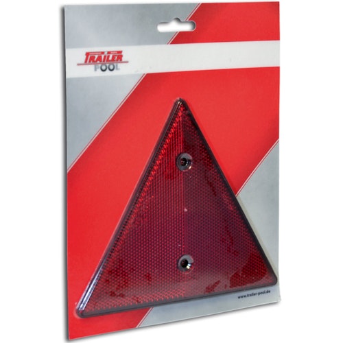 2 x Dreieckrückstrahler, rot, zum Schrauben