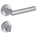 Vorschaubild Griffwerk LUCIA PROFESSIONAL Schraubtechnik GK4 -Edelstahl matt  Rosettengarnitur -Schraubt. -WC r/w -TS 40-45mm