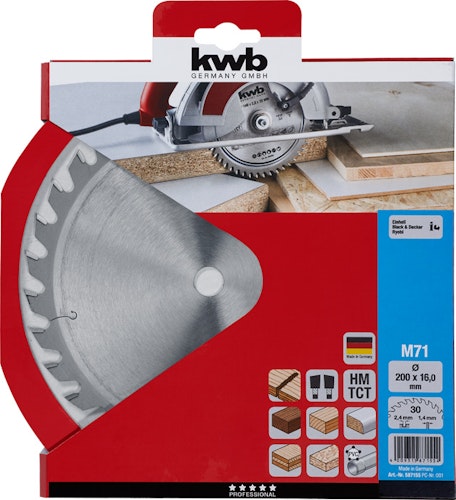 kwb Hk-Sägebl. HM Ø 200 x 16  Z30 587155