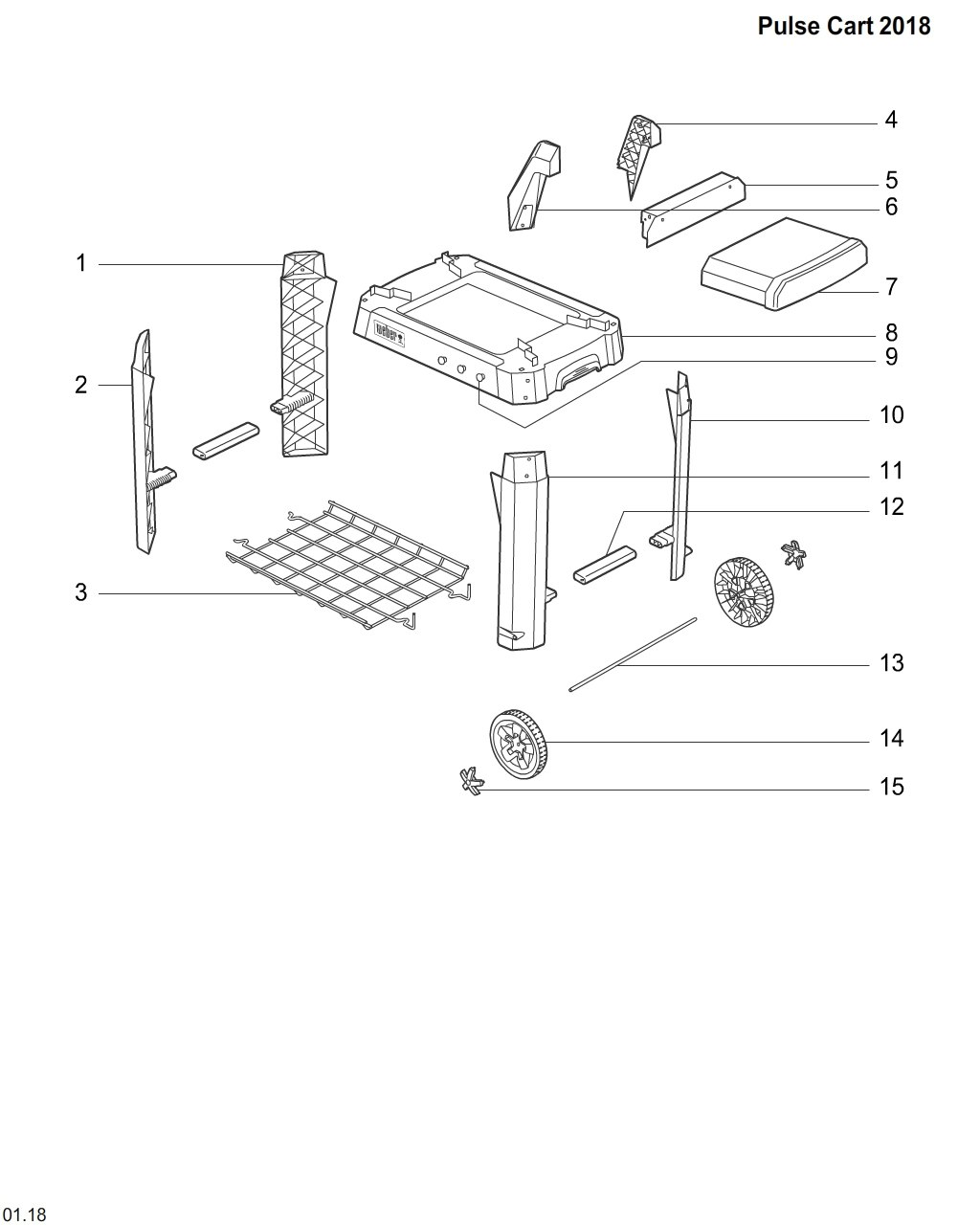Explosionszeichnung Ersatzteile