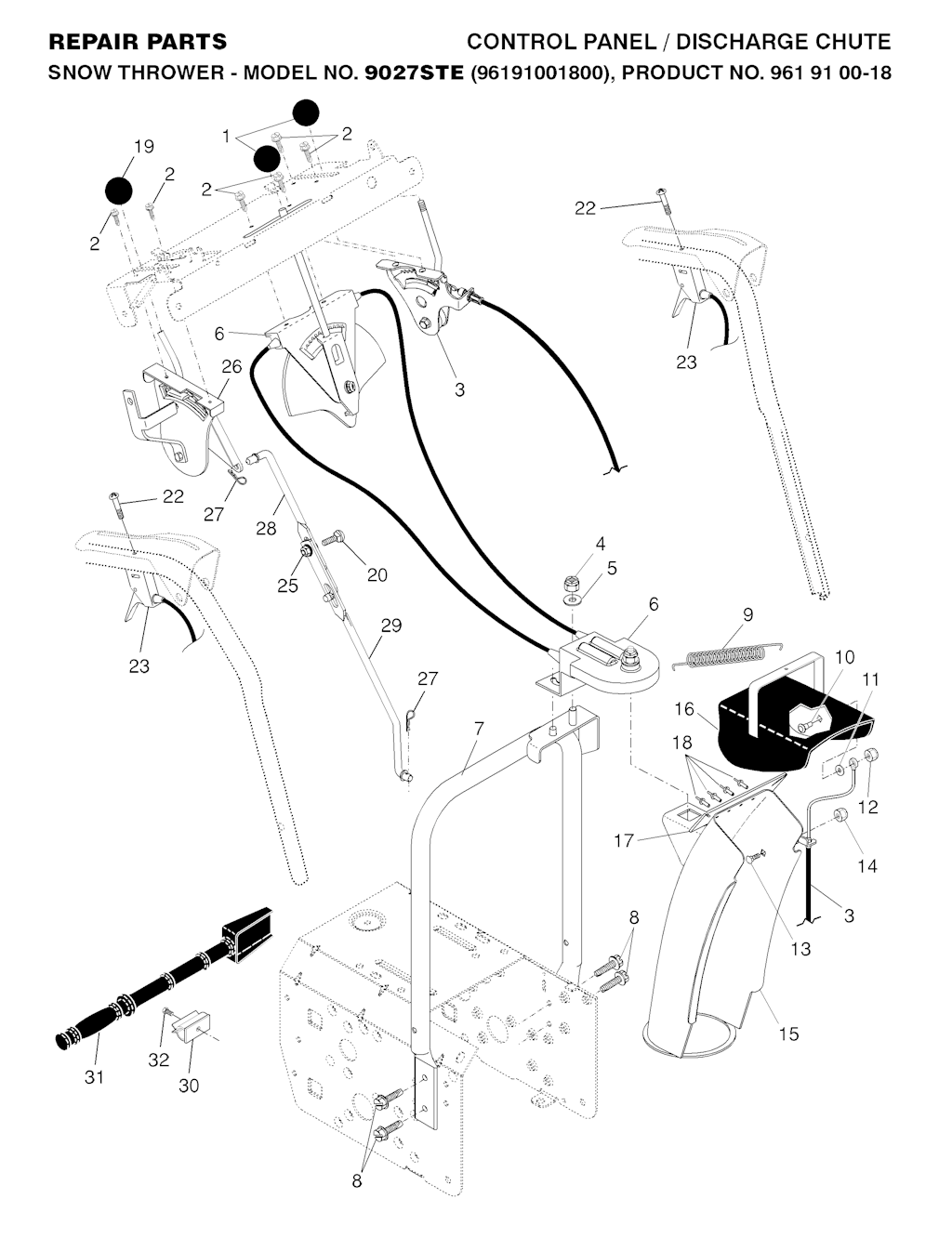 Explosionszeichnung Ersatzteile