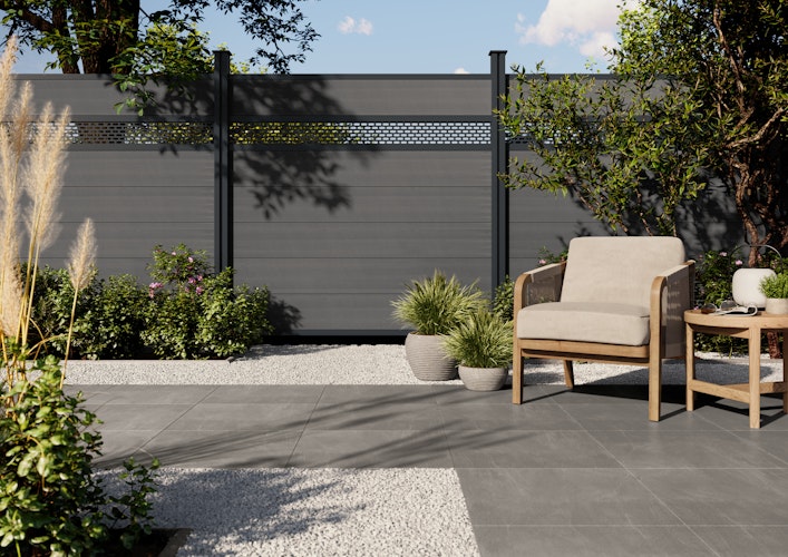 OSMO ALU Dekor Ovale 19x253, 184cm Alu Anthrazit