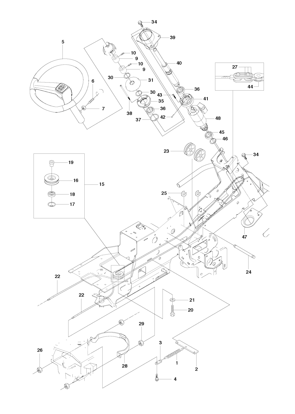 Explosionszeichnung Ersatzteile