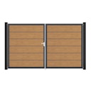 Vorschaubild GroJa BasicLine Premium Doppeltor Rahmen Aluminium Anthrazitgrau 3000 x 1800 mm