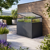 KGT Frühbeet Aufsatz für Aluminium Hochbeet 130 Profile anthrazit (B1,21 x 0,91x H0,77 m - 700 l)Zubehörbild